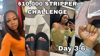 A COUPLE DAYS IN MY LIFE STRIPPING|MOVING OUT $10,000 STRIPPER CHALLENGE| DAY 3-6 #vlogmas
