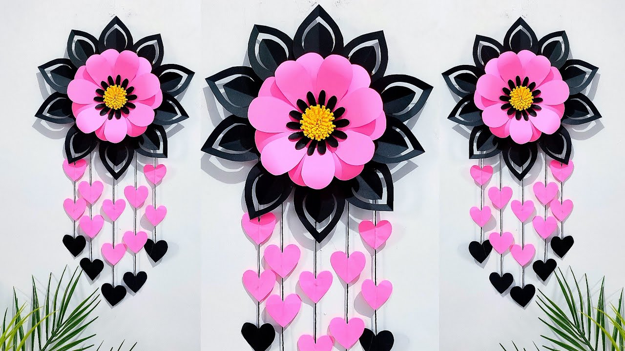 Quick and Easy Paper wall hanging craft | Paper craft for home decor ...