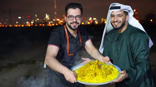 Cooking in Dubai Desert | طبخة في صحراء دبي | عيش و لحم معاريس