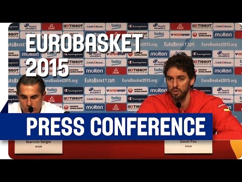 Spain v France - Post Game Press Conference - Re-Live - Eurobasket 2015