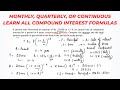 Compound Interest Formula Explained, Investment, Monthly &amp; Continuously, Word Problems