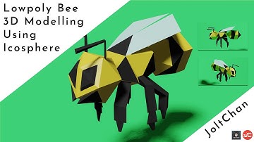 Creating Lowpoly Bee in Blender
