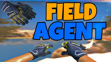 CS GO SKIN PACK SPECIALIST GLOVES "FIELD AGENT" FOR CS 1.6  [Chrome Effect]