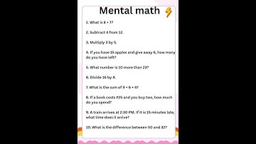 🧠 Think Faster Than a Calculator! | Amazing Mental Math practice