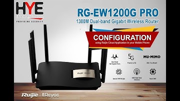 Ruijie Reyee EW1200G Pro Configuration using Ruijie Cloud Application in your Mobile Phone