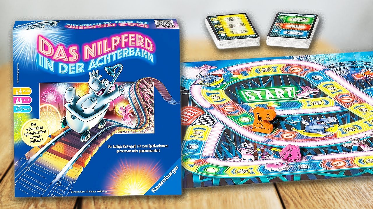 DAS NILPFERD IN DER ACHTERBAHN - Spielregeln TV (Spielanleitung Deutsch) - RAVENSBURGER Partyspiel
