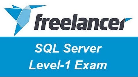 Freelancer.com SQL Server Level-1 Test Answers
