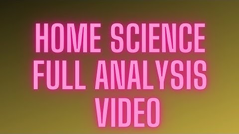 ugc net jrf home science full analysis video