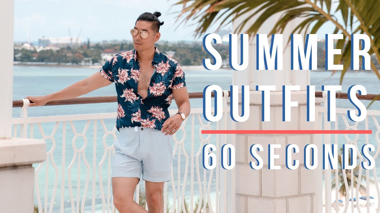 5 Summer Vacation Outfits in 60 Seconds | Men's Style 2019 | Levitate ...