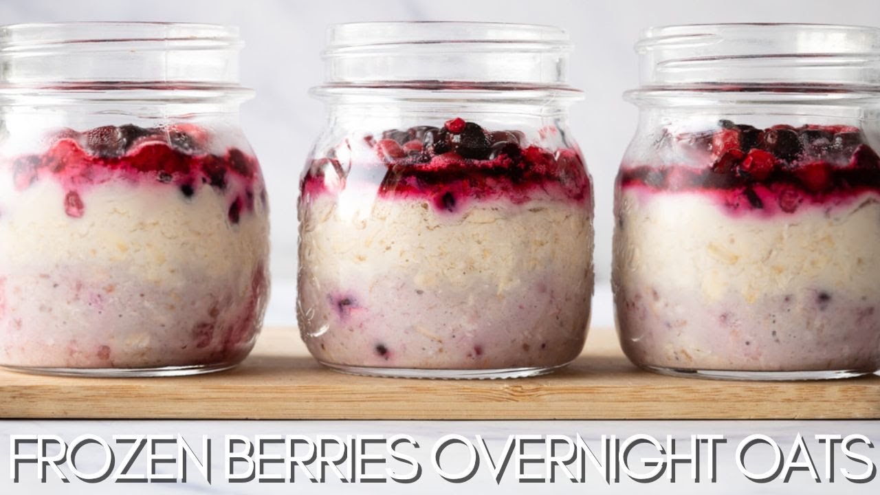 Overnight Oats With Frozen Fruit