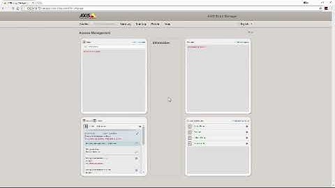 Smartsys Technology - AXIS A1001 Network Door Controller User Tutorial
