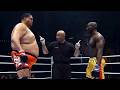 Taro Akebono (250 kg, USA) vs Bobby Ologun (98kg, Japan), Size Doesn't Matter | MMA fight, HD