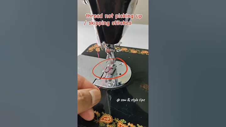 How to fix bobbin thread not picking up or skipping stitches problems 🤔 #sewingmachinerepair #shorts