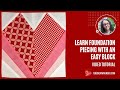 Learn foundation piecing with an easy block video tutorial
