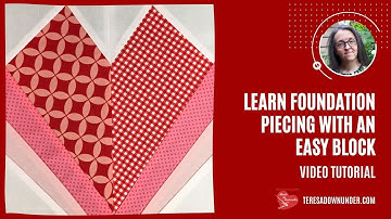 Learn foundation piecing with an easy block video tutorial