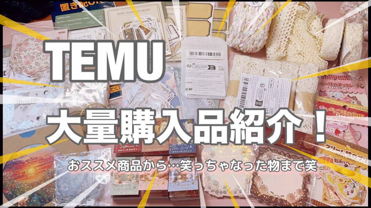 ［TEMU大量購入品］いろいろ便利な物や、可愛い物⁉︎など大量に購入しました❣️