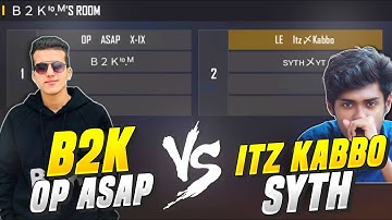 B2K VS Itz Kabbo & Syth 😊 Born 2 Kill এর সাথে Custom 2 VS 2 Match 😇 Itz Kabbo Free Fire
