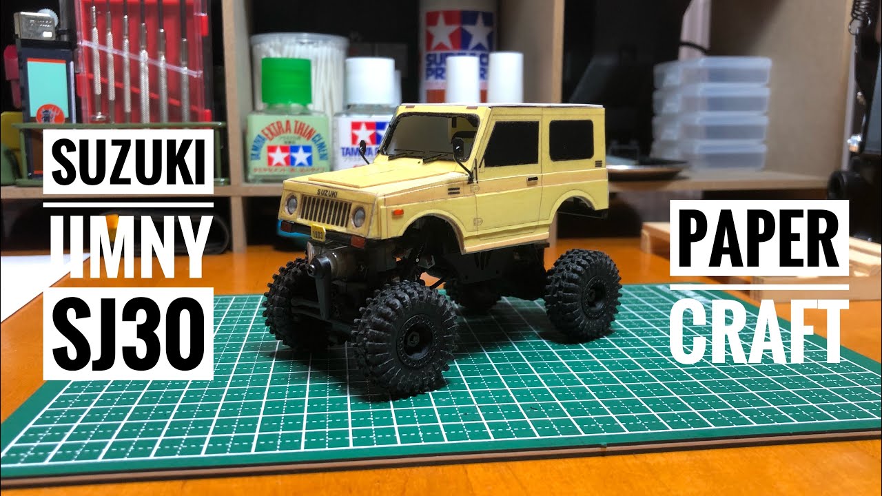 Suzuki Jimny Sj30 Papercraft Rc ジムニー ペーパークラフト ラジコン Youtube