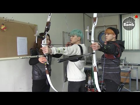 [BANGTAN BOMB] BTS (방탄소년단) Became an archer! SUGA & JIMIN's new challenge for ISAC