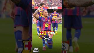Barcelona ganó 5-2 vs Sevilla por la Liga con goles de Olmo, Cancelo y triplete de Raphinha #shorts