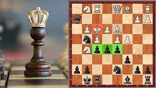 The Polish Immortal! After Sacrificing 4 Pieces Checkmated With A Pawn!