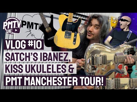 PMT Manchester MEGA Walkaround - 'Chrome Boy' Satriani Ibanez - KISS Ukulele & More!  - PMT Vlog 10