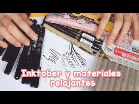 Inktober y materiales relajantes ✍