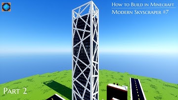 Modern Skyscraper #7 Part 2  How to Build in Minecraft a Minecraft Lets