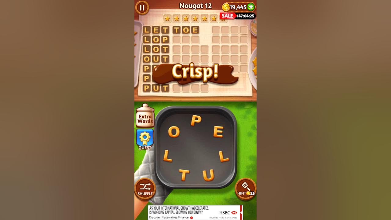Word Cookies Nougat 12 Word Cookies Answers YouTube