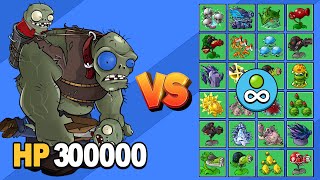 ZOMBISTEIN OJOS AZULES (300K HP) VS PLANTAS CON PROYECTILES ILIMITADOS | PvZ Fusion