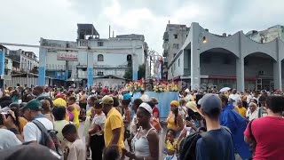 Cubans celebrate the day of their patron saint with a procession through Havana