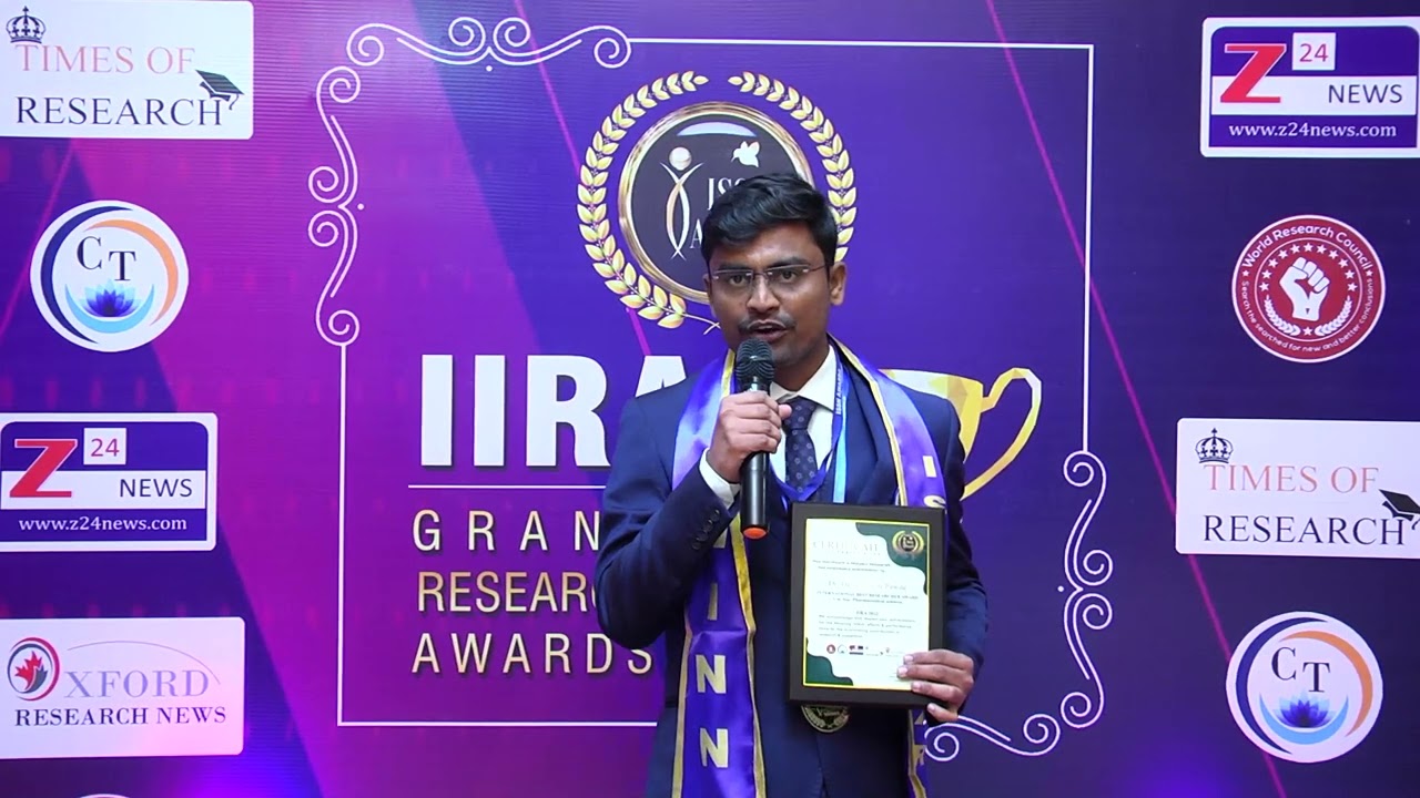 Dr. DATTA MAROTI PAWDE, INTERNATIONAL BEST RESEARCHER AWARD WINNER INTERVIEW ON IIRA 2022.
