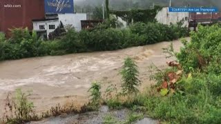Heavy rain causes localized flooding, rockslides, sinkholes in parts of East Tennessee