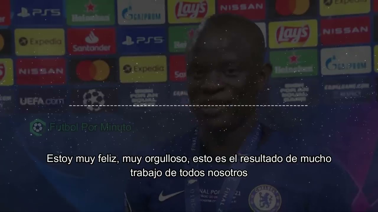 LA HUMILDAD DE KANTE ES INCOMPARABLE, ESTAS FUERON SUS DECLARACIONES AL SER CAMPEON CHAMPIONS LEAGUE