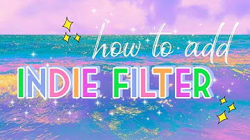 how to add indie kid filter to image and video