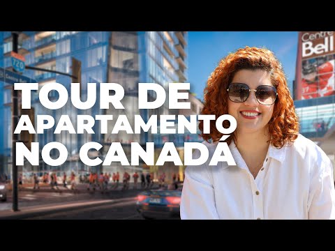 🇨🇦 Como é um apartamento de 1 quarto no centro de Montreal? Conheça o MELHOR prédio de downtown!
