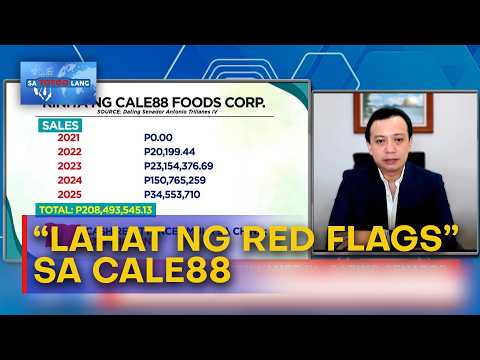 Trillanes: CALE88 transactions may be legitimate, but multiple red flags need scrutiny