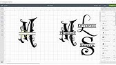 Download How To Make A Split Monogram In Cricut Design Space Youtube