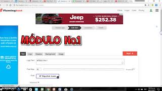 tutorial como trabajar textos con flaming text e insertarlos en el aula