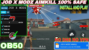 FREE FIRE AIMKILL MOD OB50 | AIMKILL MOD MENU | CS+BR RANK OP WORKING | ALL SERVER WORKING (safe)