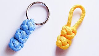 ダイヤモンドノットキーホルダーの作り方   飾り結び (アジアンノット)　パラコード　How to Make a Lanyard Keychain