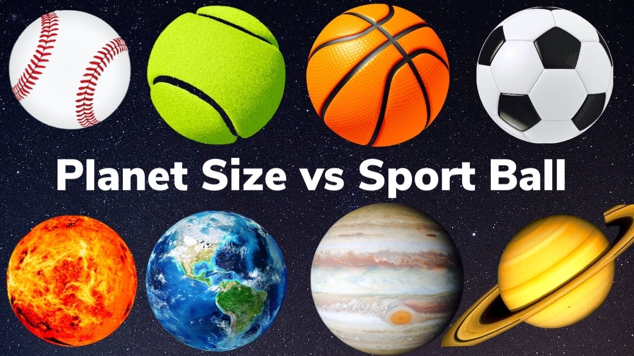 Planet Size Comparison with Sport Balls Solar System Planets Size