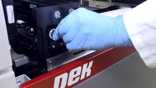 DEK stencil loading width