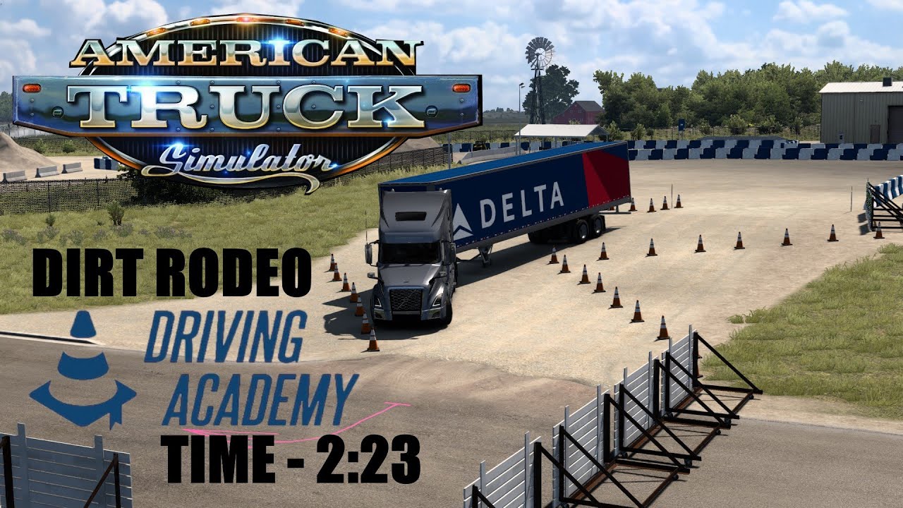 ATS - Dirt Rodeo Driving Academy World Record Attempt (3 Stars) - YouTube