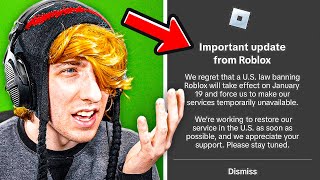 They're Trying To Ban Roblox 😭