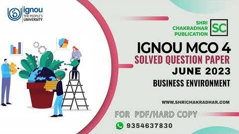 IGNOU MCO 4 Solved Question paper (June 2023) | MCO-004 | MCOM | IGNOU Previous year Question paper