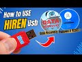 How to use hiren bootable usb data recovery  password reset 2024