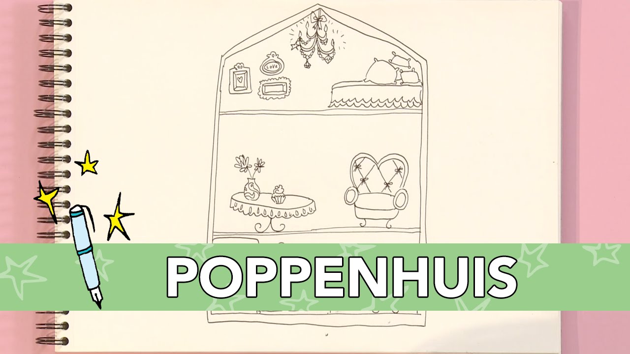 Wonderbaarlijk Jill - DIY: Poppenhuis tekenen - YouTube CG-34