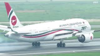 Biman Bangladesh Boing 787 Landing Hazrat shahjalal International airport
