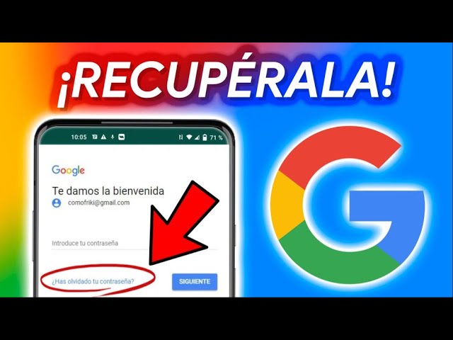 Scully conectar Inspiración Como RECUPERAR tu CONTRASEÑA de GMAIL y GOOGLE!! - YouTube